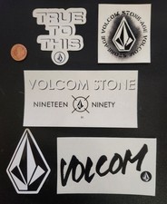 VOLCOM Surf Snowboard BMX Skateboard 5 Sticker Set Flawless NEW old stock  #57