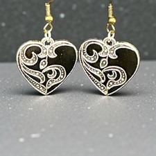 Handmade Heart Earrings Dangle Charm Fashion Jewelry Women's Valentines Day NEW