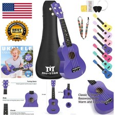 Complete 21 Inch Soprano Ukulele Set for Kids - Gig Bag, Tuner  Picks Included