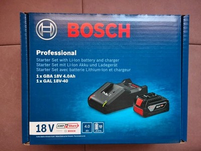 Akku Starter-Set Bosch Professional 18V 4,0 Ah + GAL18V-40 zu verkaufen  