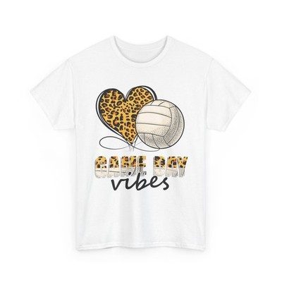 Volleyball Leopard T-Shirt, Game Day Vibes Volleyball Player Shirt
