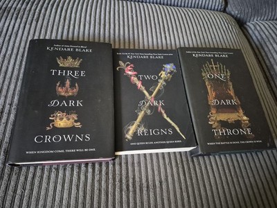 Mixed Lot 1-3 Three Dark Crowns by Kendare Blake One Throne Two Reigns Hc Pb