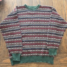 Vintage Cape Isle Knitters Sweater Mens L Cable Knit Fisherman Nautical Preppy