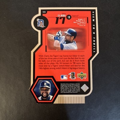 1999 Upper Deck - View to Thrill Tony Clark #V13 Double Bronze Die