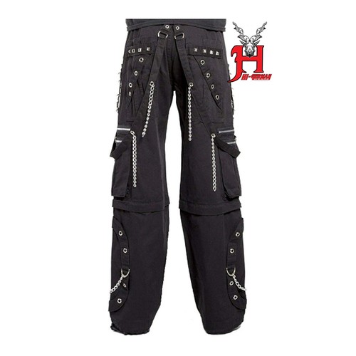 Tripp Men’s Electro trouser Rave Gothic Cyber Chain Goth Jeans Punk Rock Pants - Bild 2 von 4