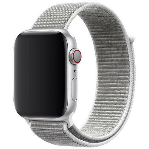 Genuine Apple Watch Strap Nylon Sport Band 44mm / 42mm - Seashell - New - Picture 1 of 6