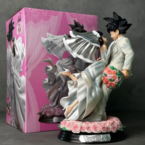 31 cm Neu Dragon Ball Z Son Goku Figur Chichi Hochzeit Version Figur Modell - Bild 23 von 24