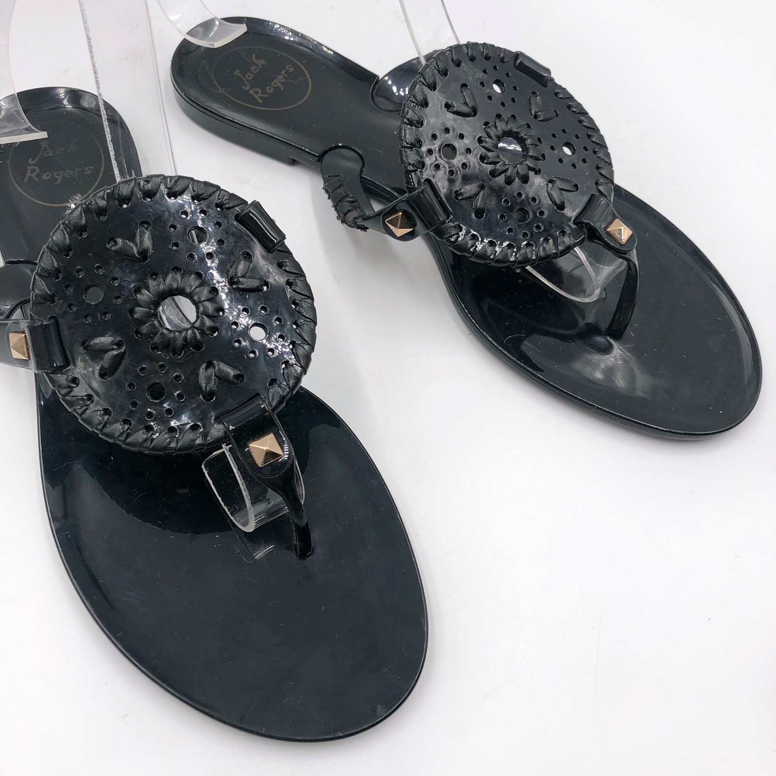 jack rogers black jelly sandals