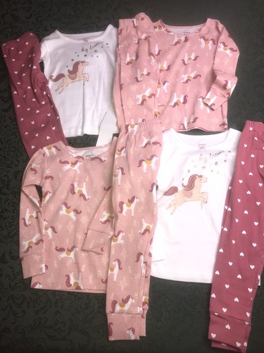 NWT TWINS 24m carters horses 4 pc pajamas christmas matching sisters carousel - Picture 8 of 8