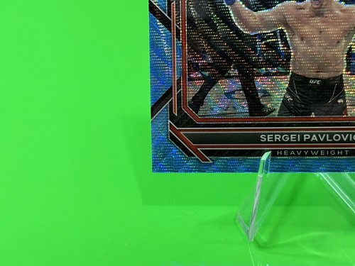 💥💥2023 Panini Prizm UFC Blue Wave Prizm #71 Sergei Pavlovich!💥💥 - Picture 7 of 15