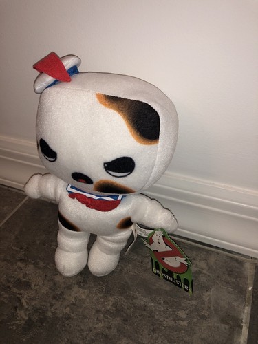 9” Ghostbusters Toasted Stay Puft Burnt Marshmallow Toy Factory Plush Doll Cute - Picture 3 of 4