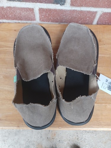 Sanuk Vagabond Canvas Slip Ons 13 - Picture 5 of 6
