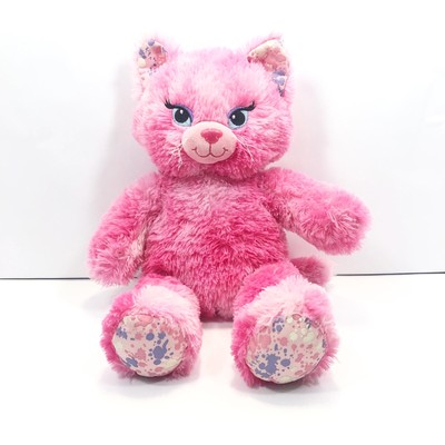 pink plush cat