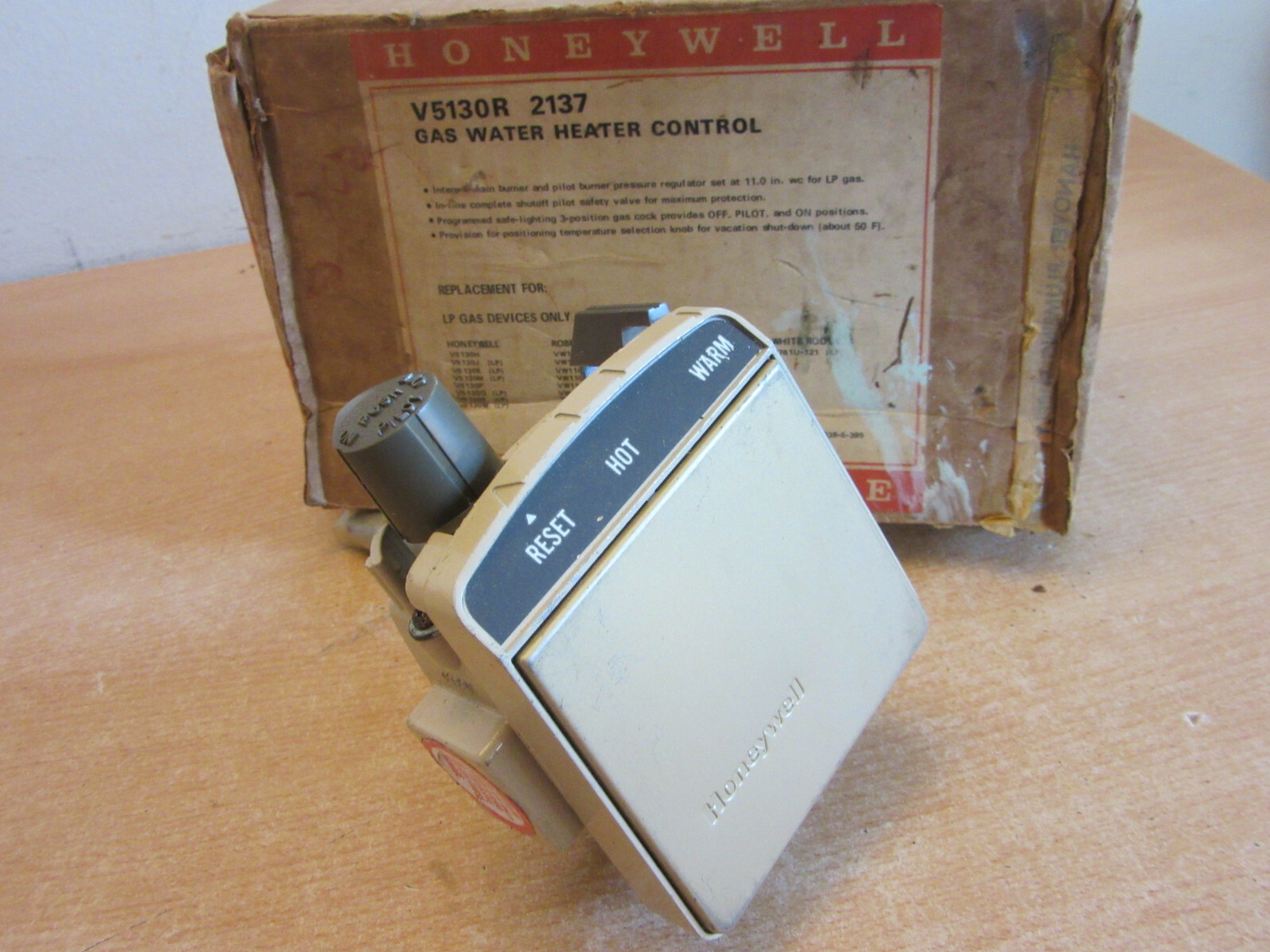 Vintage NOS Honeywell V5130R 2137 gas water heater control UNUSED | eBay