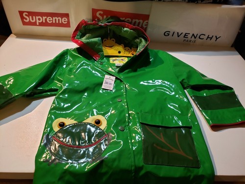 New KIDORABLE Frog Raincoat Rain Jacket 