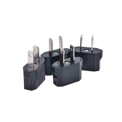 10X EU Euro Europe to US USA Power Jack Wall Plug Converter Travel Adapter - Picture 4 of 9