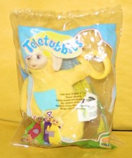 1999 Burger King Teletubbies Laa Laa Yellow Clip on Beanbag Finger Puppets New