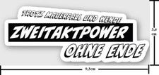 1x Aufkleber "Zweitaktpower"