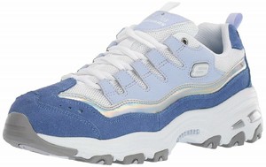skechers d'lites mujer plata