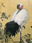 Antique Chinese Painting Pair of Cranes by Lang Shining — photo 3