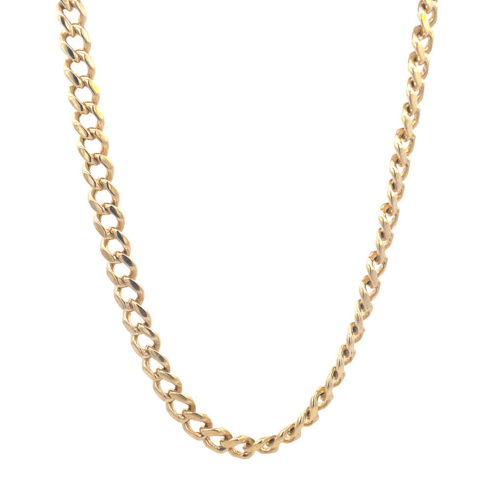 14kt Yellow Gold 24.5" 6mm Miami Cuban Link - image 1