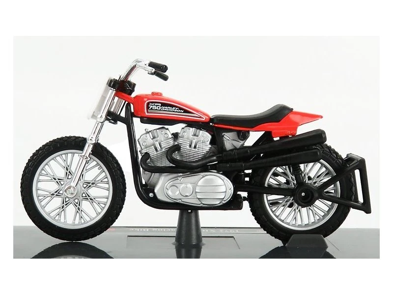 HARLEY-DAVIDSON XR750 Racing Bike - 1972 - redorange - Maisto 1:18 - Photo 4/4