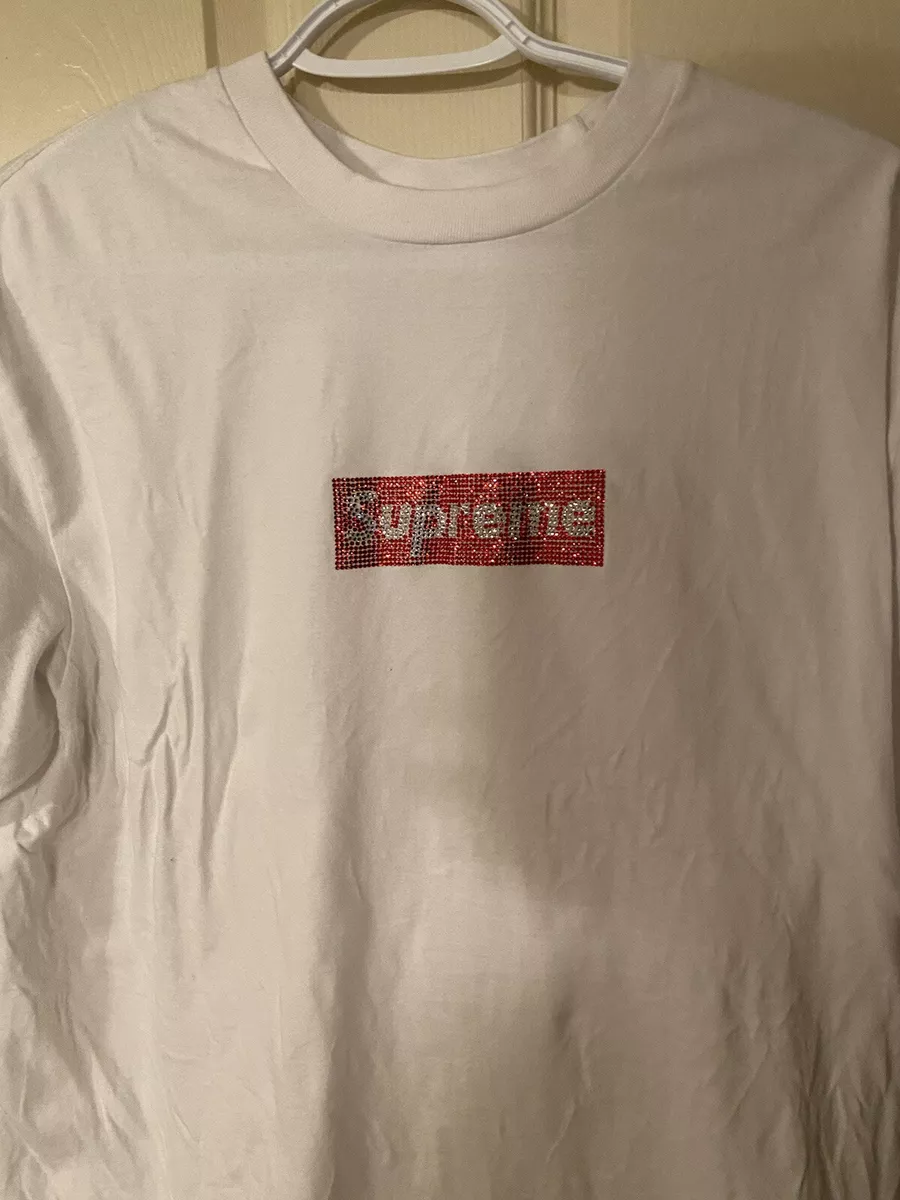 Supreme Swarovski Box Logo t shirt  M