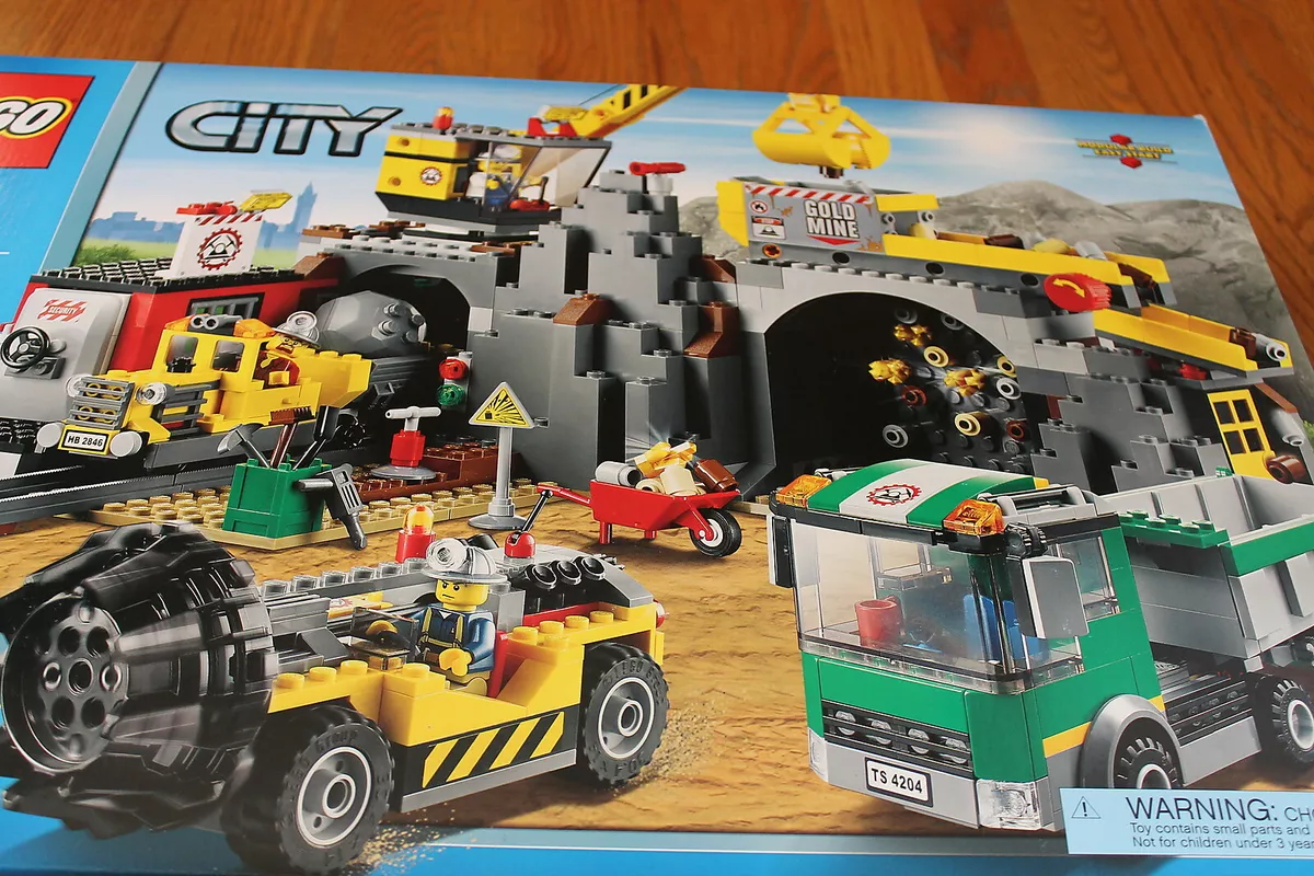 LEGO® Camion remorque Grue de construction City + 2 minifigures