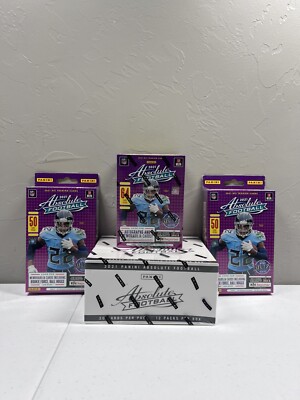 2021 Panini Absolute Football Fat Pack Cello Box Hangers Blaster Lot Kaboom?