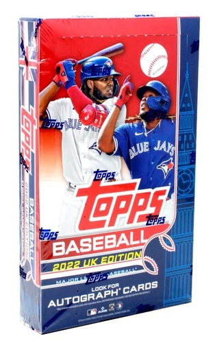 2022 TOPPS UK EDITION BASEBALL HOBBY BOX BLOWOUT CARDS