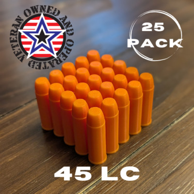 45 LC Dummy Rounds, Snap Caps -- For Training **Made in USA (25 pack ...
