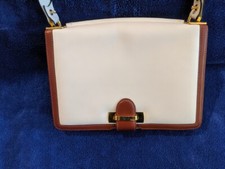 Elegant White Leather Stefano Serapian Leather Purse For David Of Palm Beach!