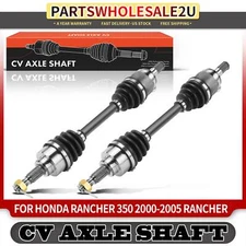 2Pcs Front Left & Right CV Axle for Honda Rancher 350 00-05 400 04-07 420 07-13