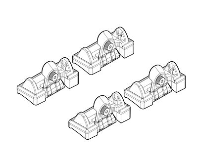 ATTACHMENT KIT - 4 NORDRIVE RENAULT CLIO II HISTORY 5P (10/05>12/10)