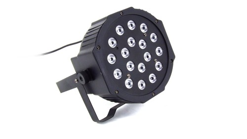 LED Strahler RGB Scheinwerfer DMX DJ Bühne 18LEDs 6xRot 6xGrün 6xBlau 25W
