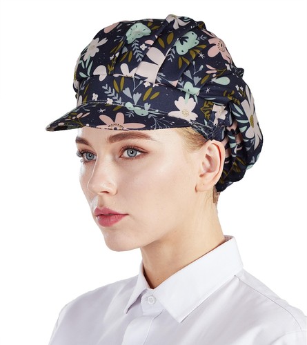 3pcs Unisex Chef Hat Elastic Chef Cap Kitchen Baking Cooking Hat for Men Wome... - Picture 3 of 6
