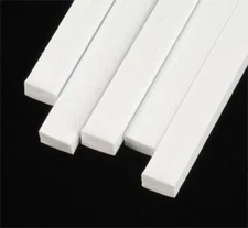 Plastruct Styrene Plastic Strips .160 x .250 x 10'' (5) - Model Scratch