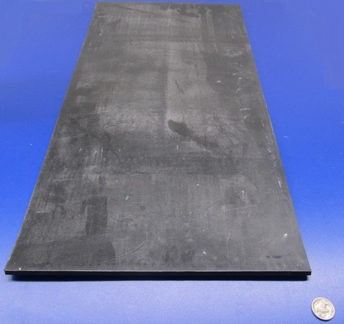 Buna Rubber Sheet, SBR, Black, 1/4" x 12" Width x 24" Length, 75A, 700 PSI - Picture 9 of 11