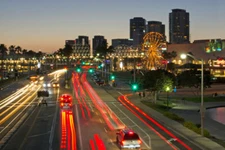 Long Beach Pike at Dusk Photo Photograph Cool Wall Decor Art Print Poster 18x12