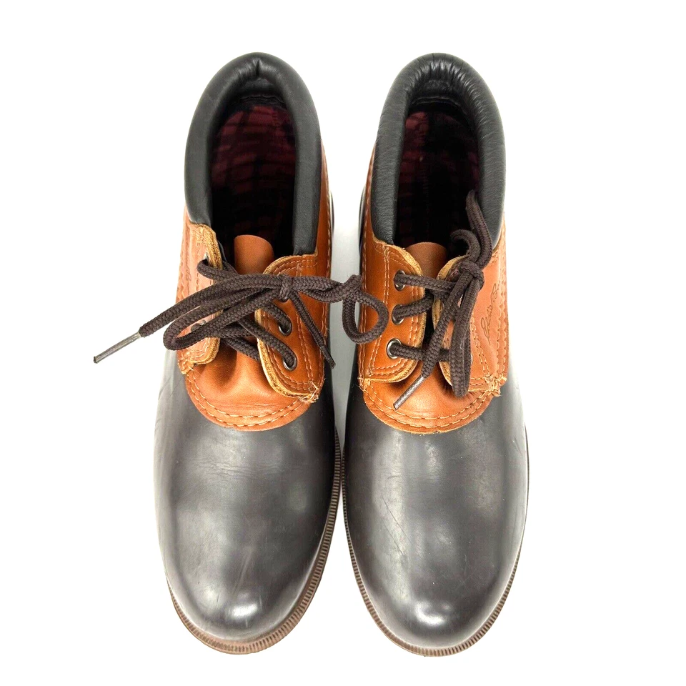 Eddie Bauer Duck Botas Para Mujer 10 M Marrón Parte Superior Baja Impermeables De Colección Zapatos para Lluvia Foto 3 de 4