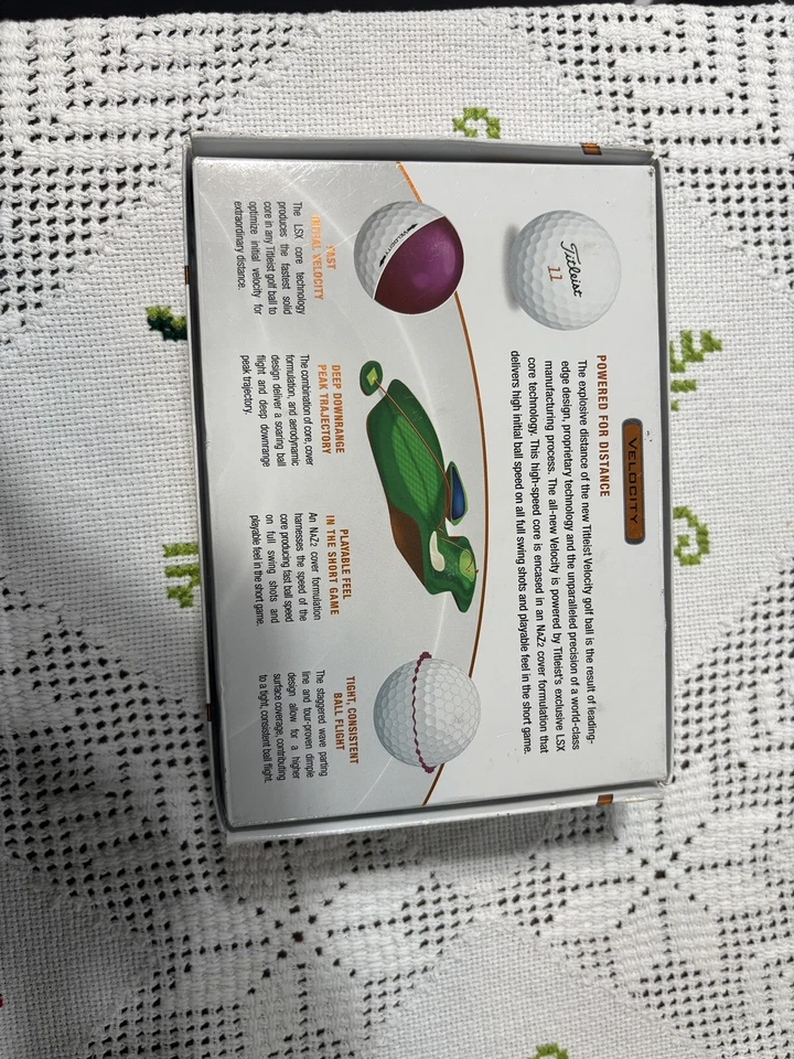 Titleist Velocity Golf Balls 12 Pack – New Sealed White – Powered for Distance - Image 3 of 4