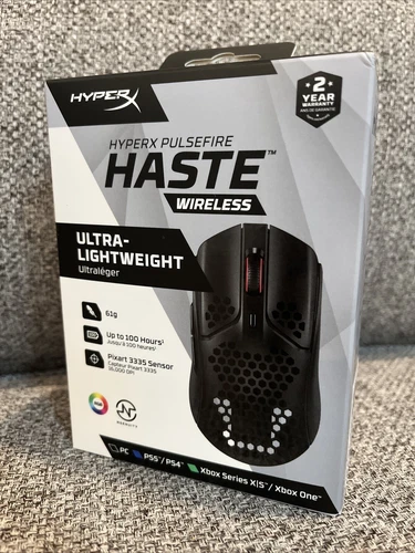 New HyperX - Pulsefire Haste Lightweight Wireless Optical Gaming Mouse - Black