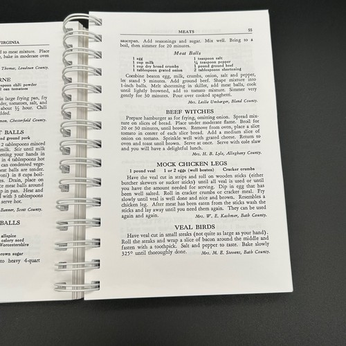 Recipes from Old Virginia Compiled by VA Assn for Family & Community Edu 1958 - Picture 6 of 11