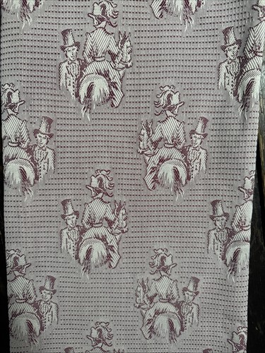 Vtg 70s FIX-LINE RARE Pink VICTORIAN Print Pattern Pocket Trousers 28” Waist TLC - Picture 12 of 24