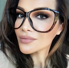 Big XL Oversized Cat Eye WaYfe Fashion Clear Lens Large Eyeglasses Frames 3208 L