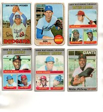 1960S 1970S TOPPS STAR LOT LOW GRADE STARS SEAVER BENCH MCCOVEY ROSE VINTAGE ETC
