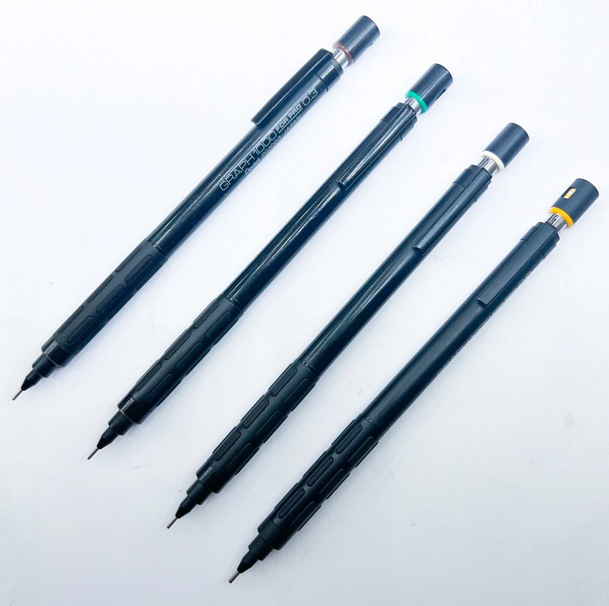 Pentel Graph 1000 For Pro Mechanical Pencil 4pcs Set 0.3 0.4 0.5 0.9 Free Ship