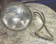 Vintage 12v Large Headlight Truck Tractor Wrecker Light 7 Working Headlight