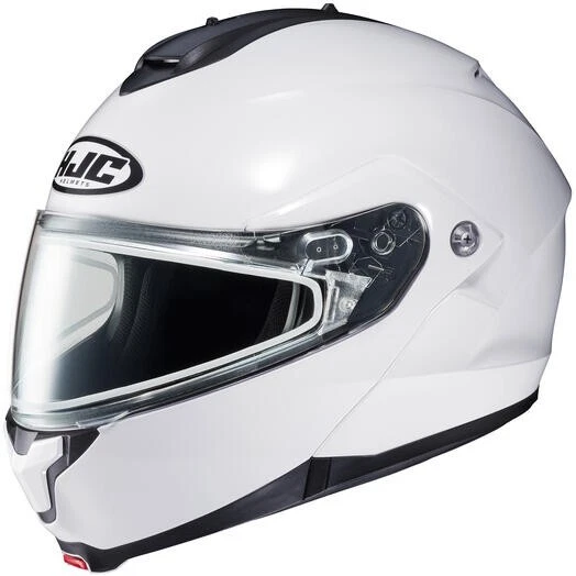 HJC c91 Modular Snowmobile Helmet Matte Pearl White S M L XL 2XL 3XL 4XL 5XL BK Foto 2 de 4