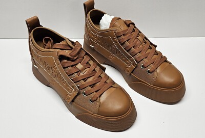 RARE JW Anderson Panelled Low-top Sneakers Leather Brown US